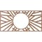 Ekena Millwork Hoover Wood Fretwork Pierced Ceiling Medallion, Wood (Paint Grade), 34"W x 17"H x 12 5/8"ID x 3/8"T CMWP34X17X0375HOMF - alternate 3